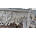 European Styles Modern Natural Stone Marble Wall Marble Fireplace